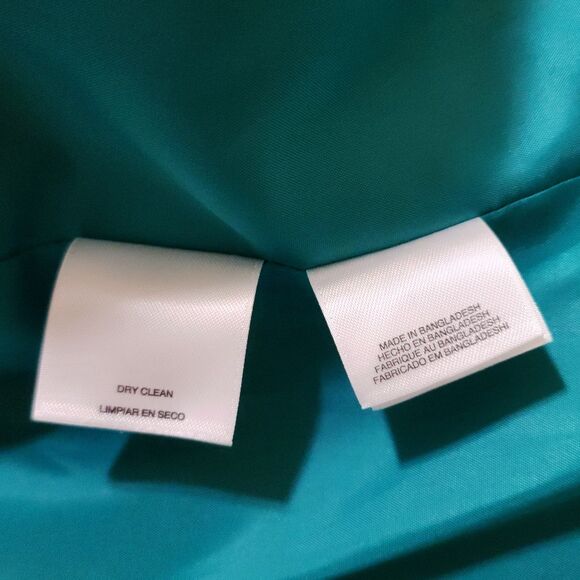 Le Suit Womens Single-Breasted Blazer Jacket 3/4 Sleeve Green Size 6 - Picture 7 of 12